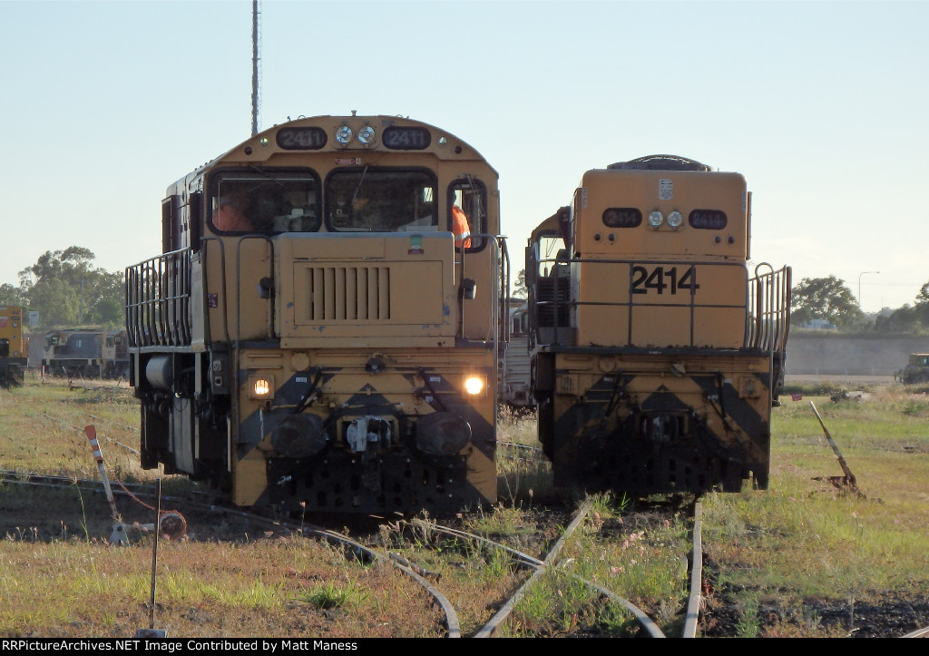 Locomotives in the yard